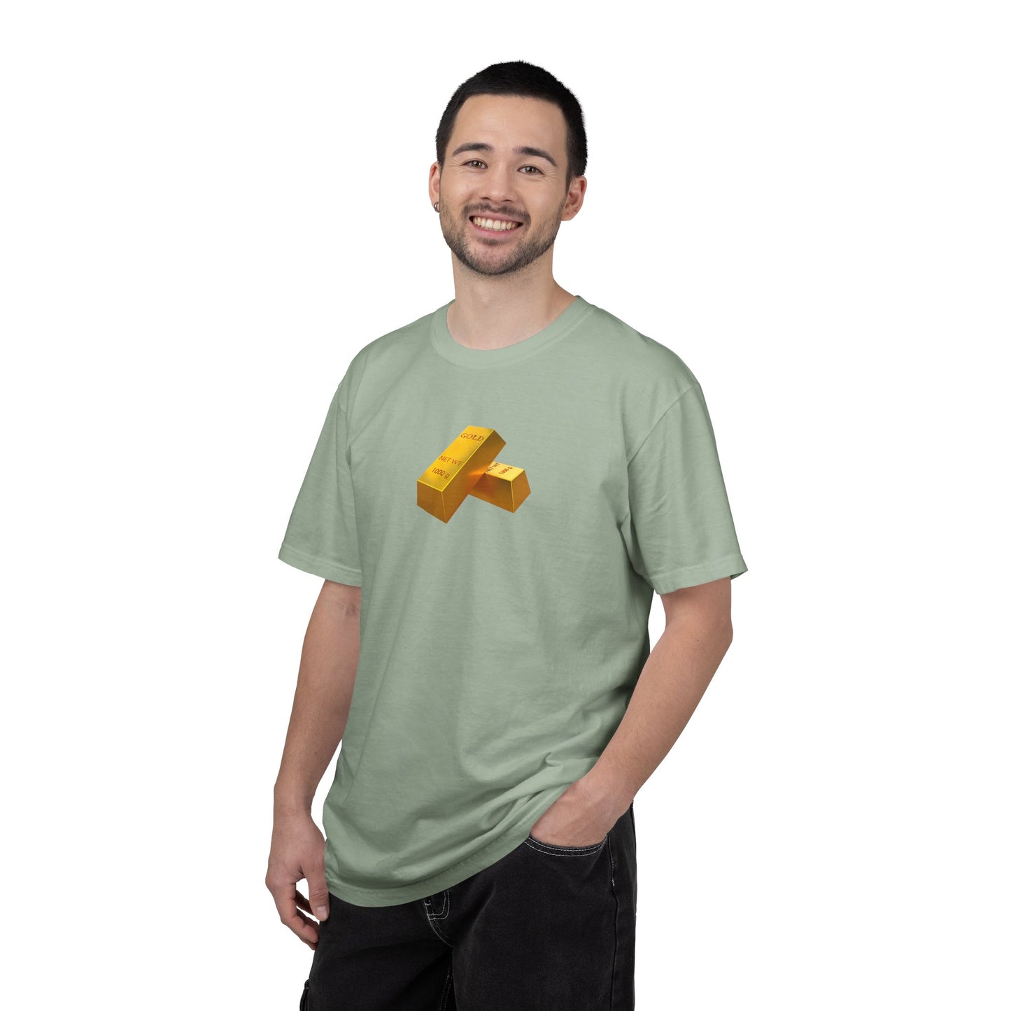 Gold Bars Graphic T-Shirt — Minimal Bullion Design