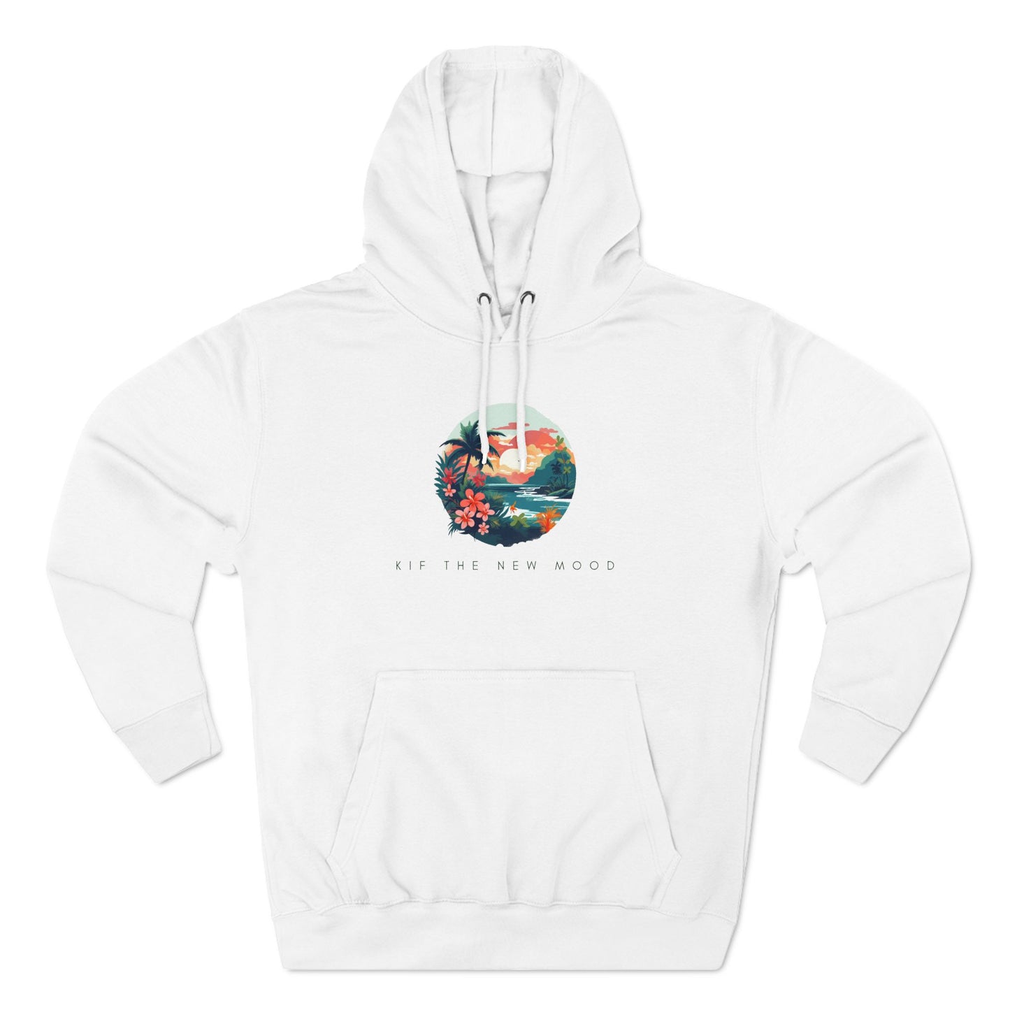 Three-Panel Fleece Hoodie