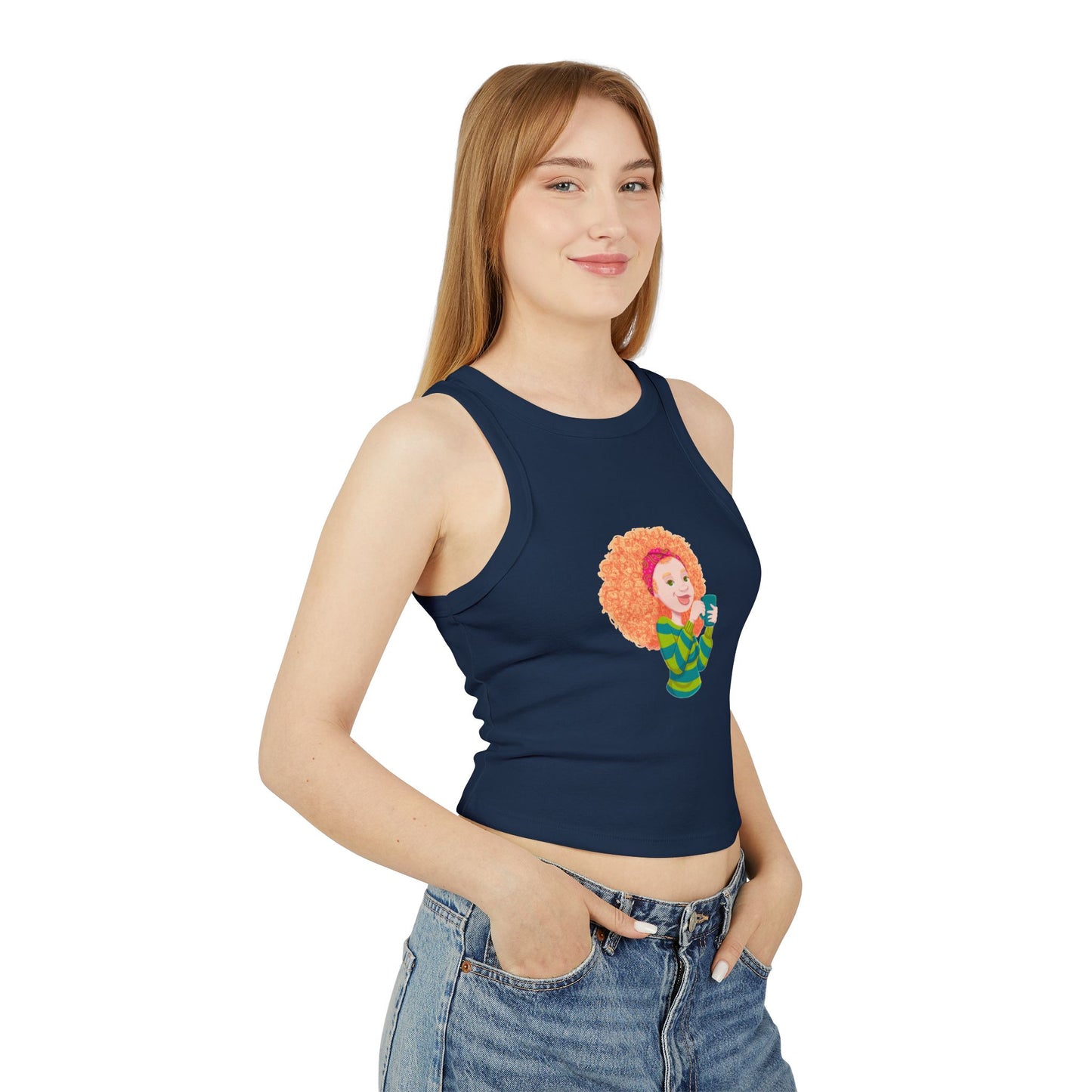 Women's Micro Rib Racer Tank Top