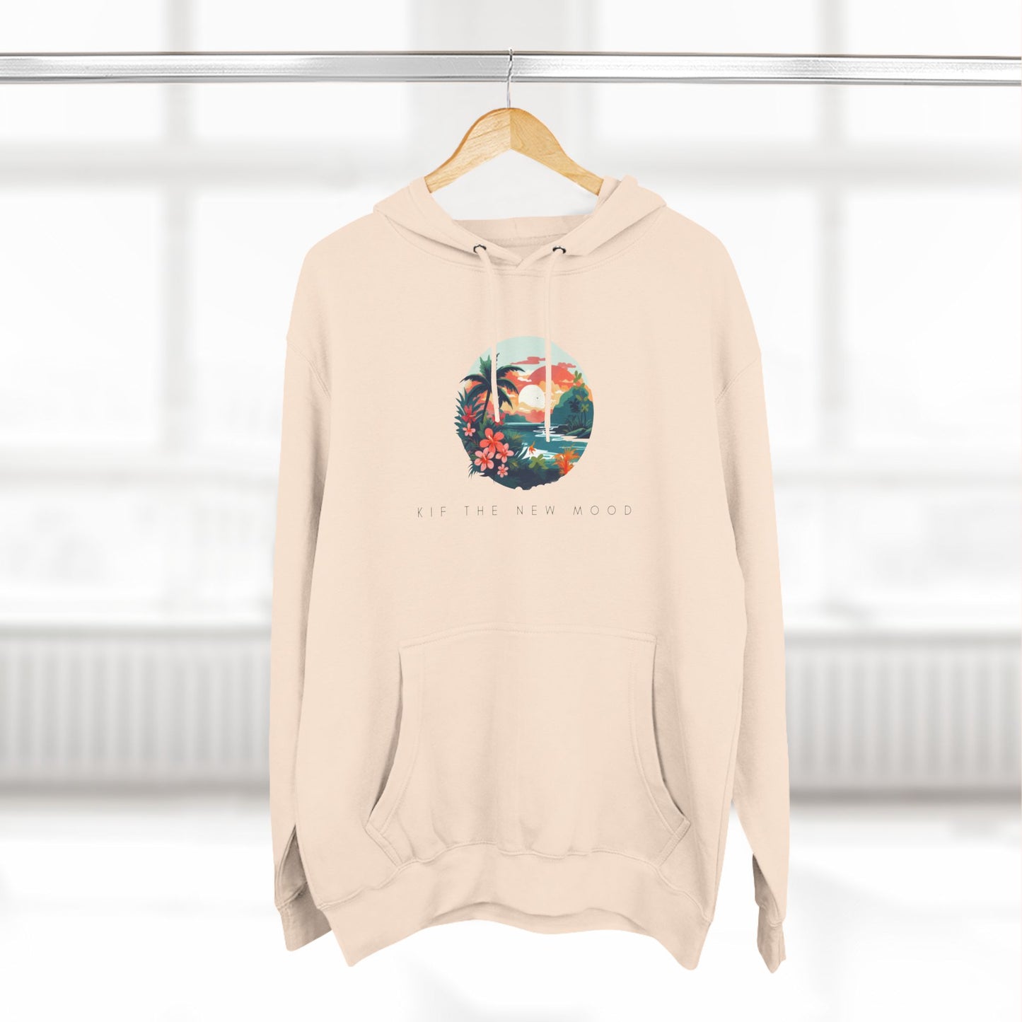 Three-Panel Fleece Hoodie