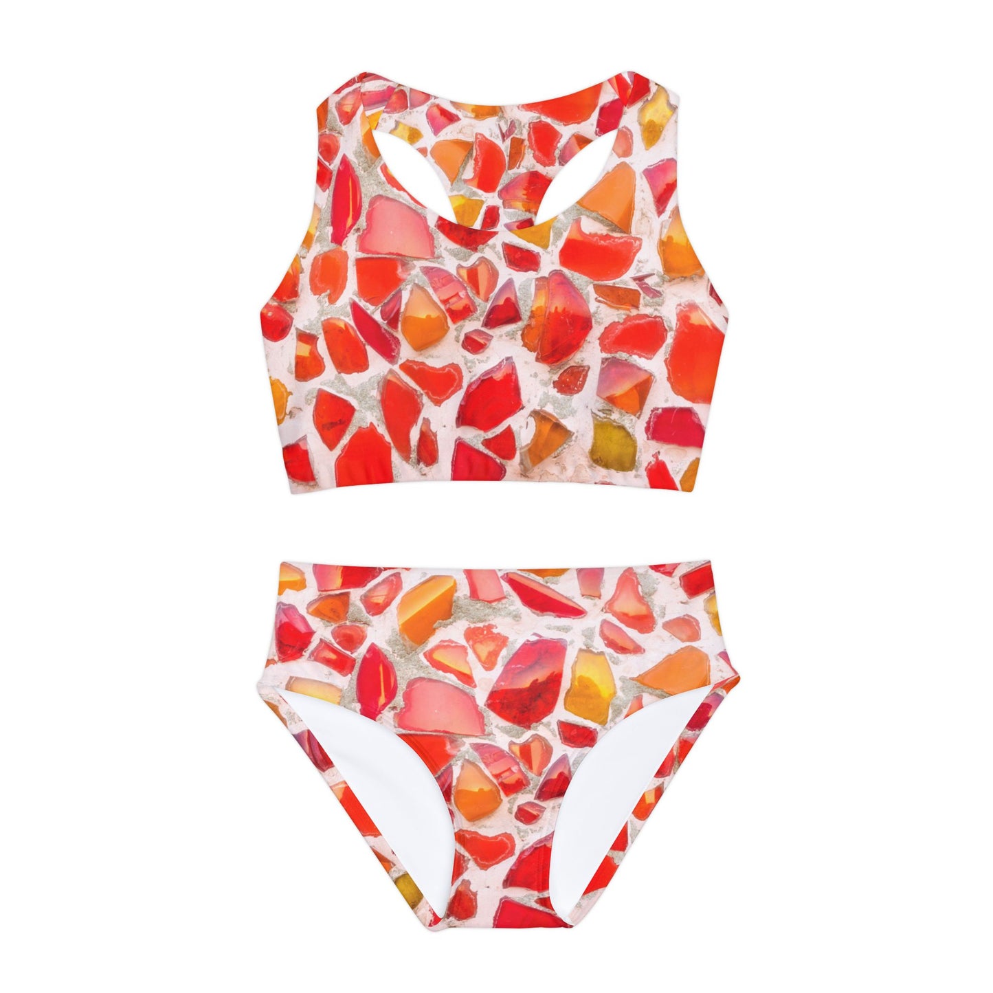 Girls Two Piece Swimsuit (AOP)