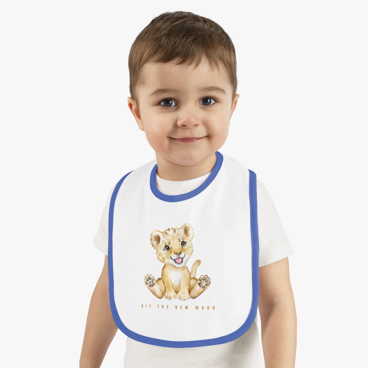 Baby Contrast Trim Jersey Bib