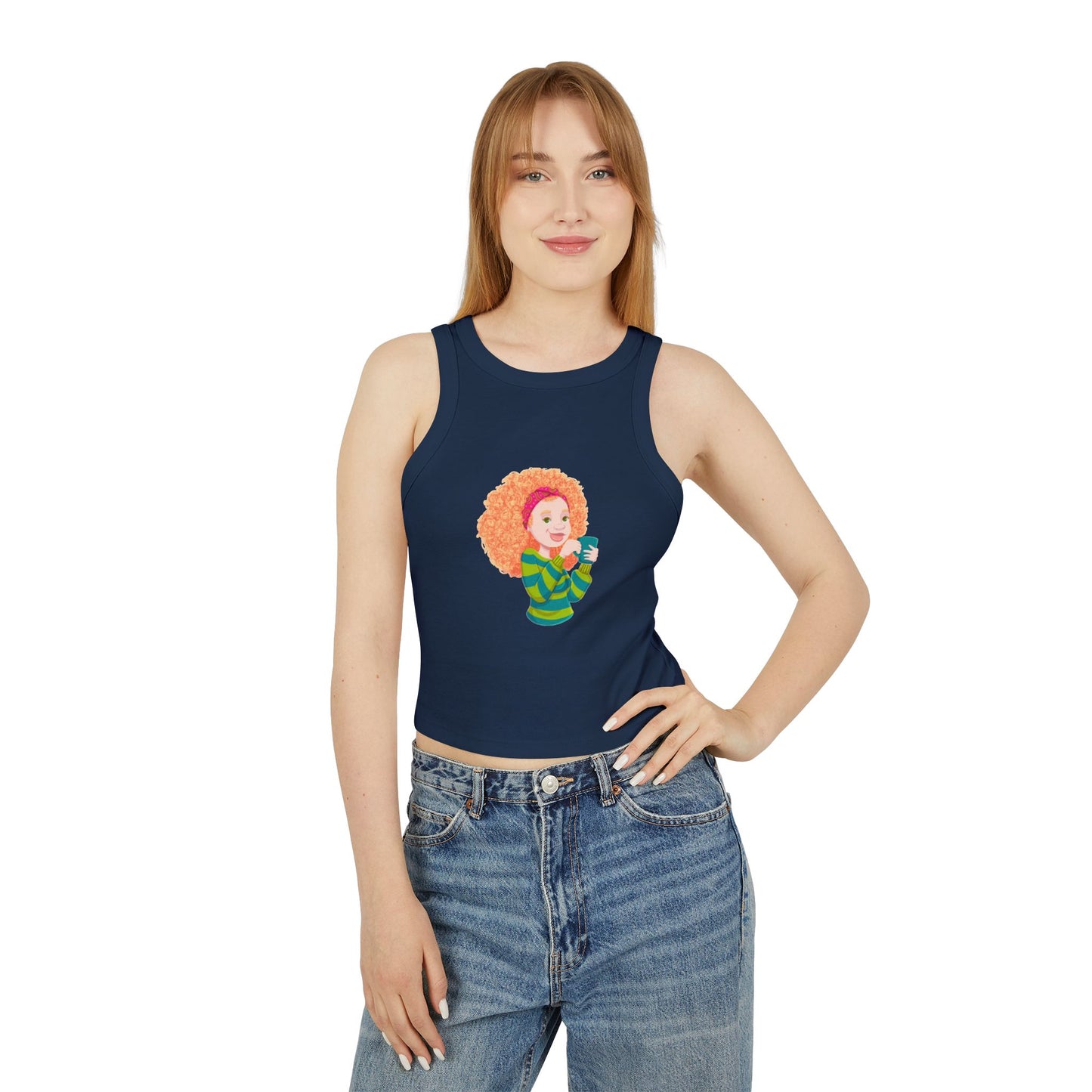 Women's Micro Rib Racer Tank Top