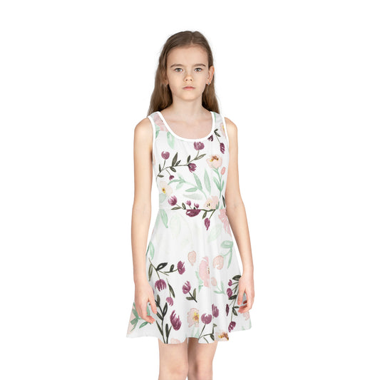 Girls' Sleeveless Sundress (AOP)