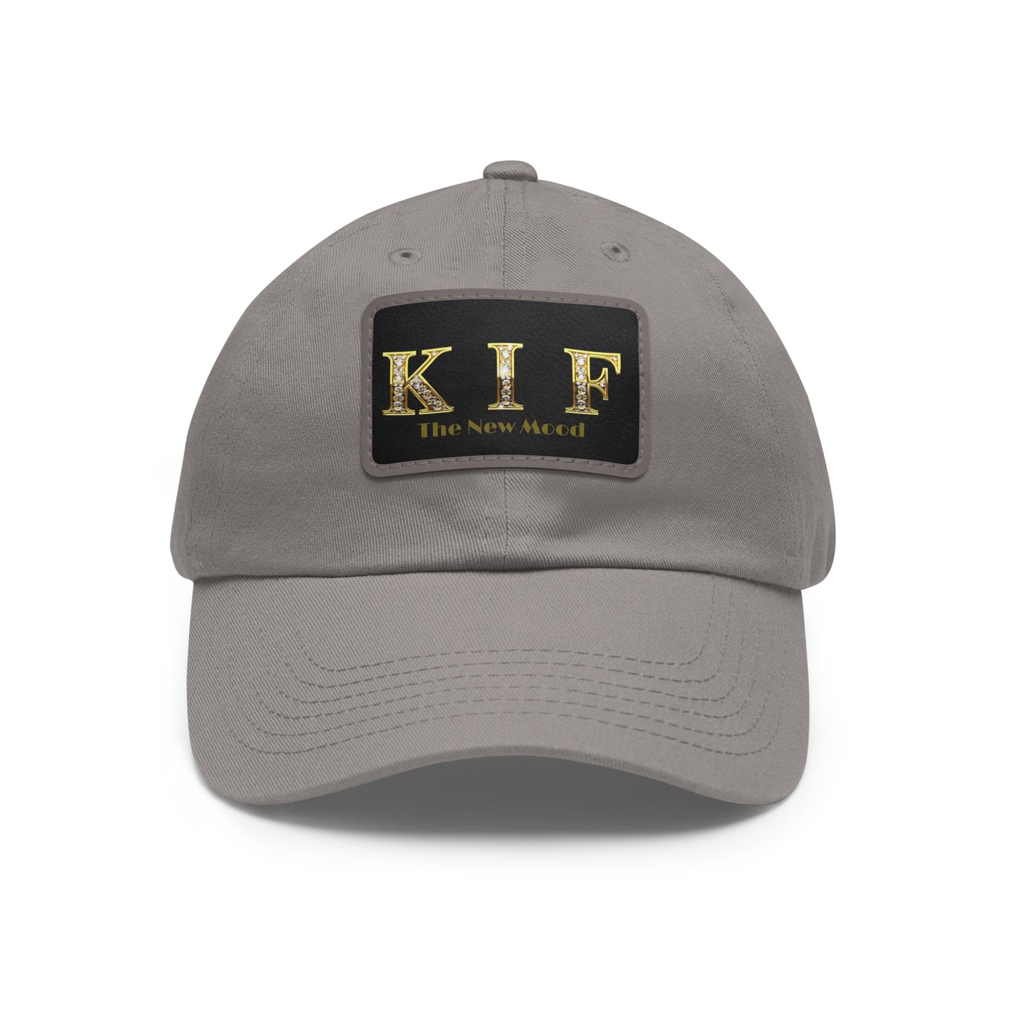 Dad Hat with Leather Patch (Rectangle)