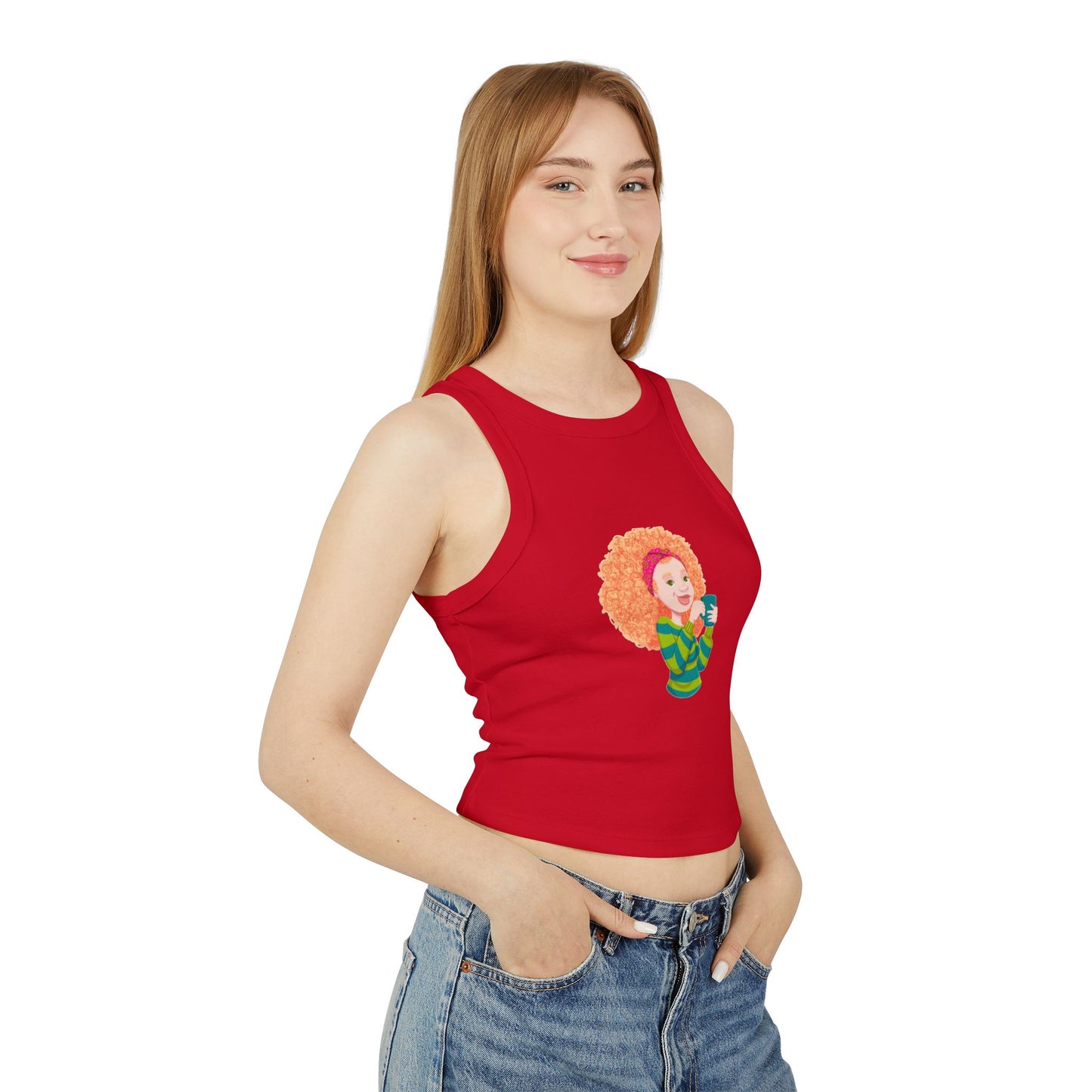 Women's Micro Rib Racer Tank Top