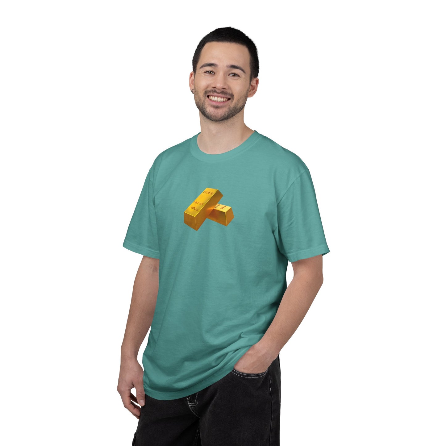 Gold Bars Graphic T-Shirt — Minimal Bullion Design
