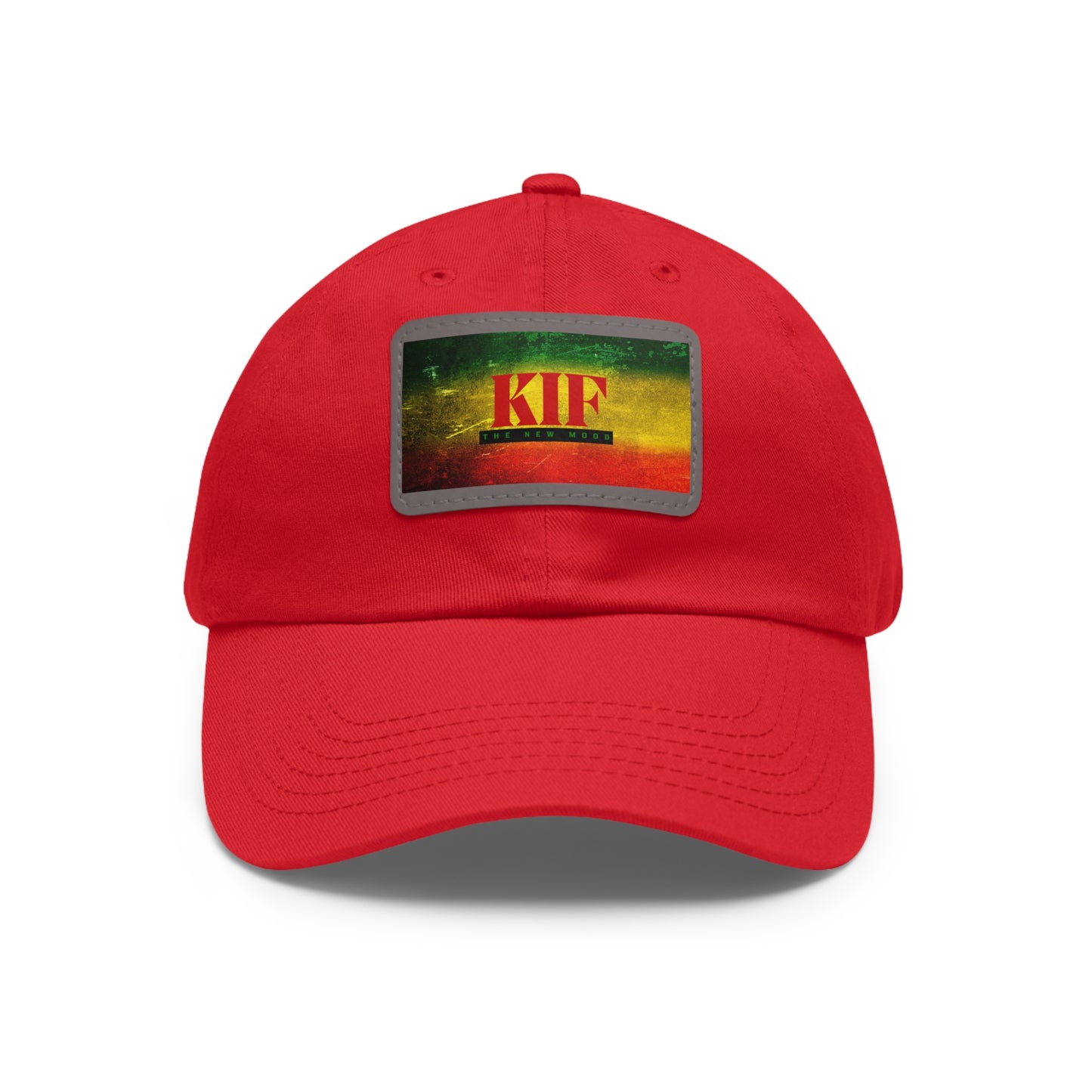 Dad Hat with Leather Patch (Rectangle)