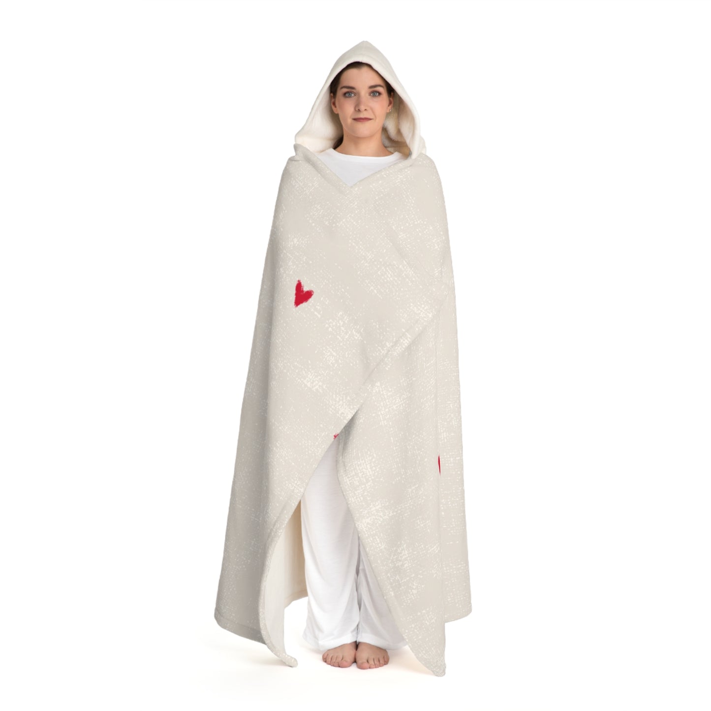 Hooded Sherpa Fleece Blanket