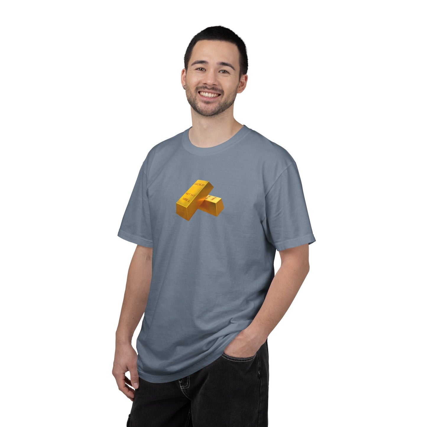 Gold Bars Graphic T-Shirt — Minimal Bullion Design