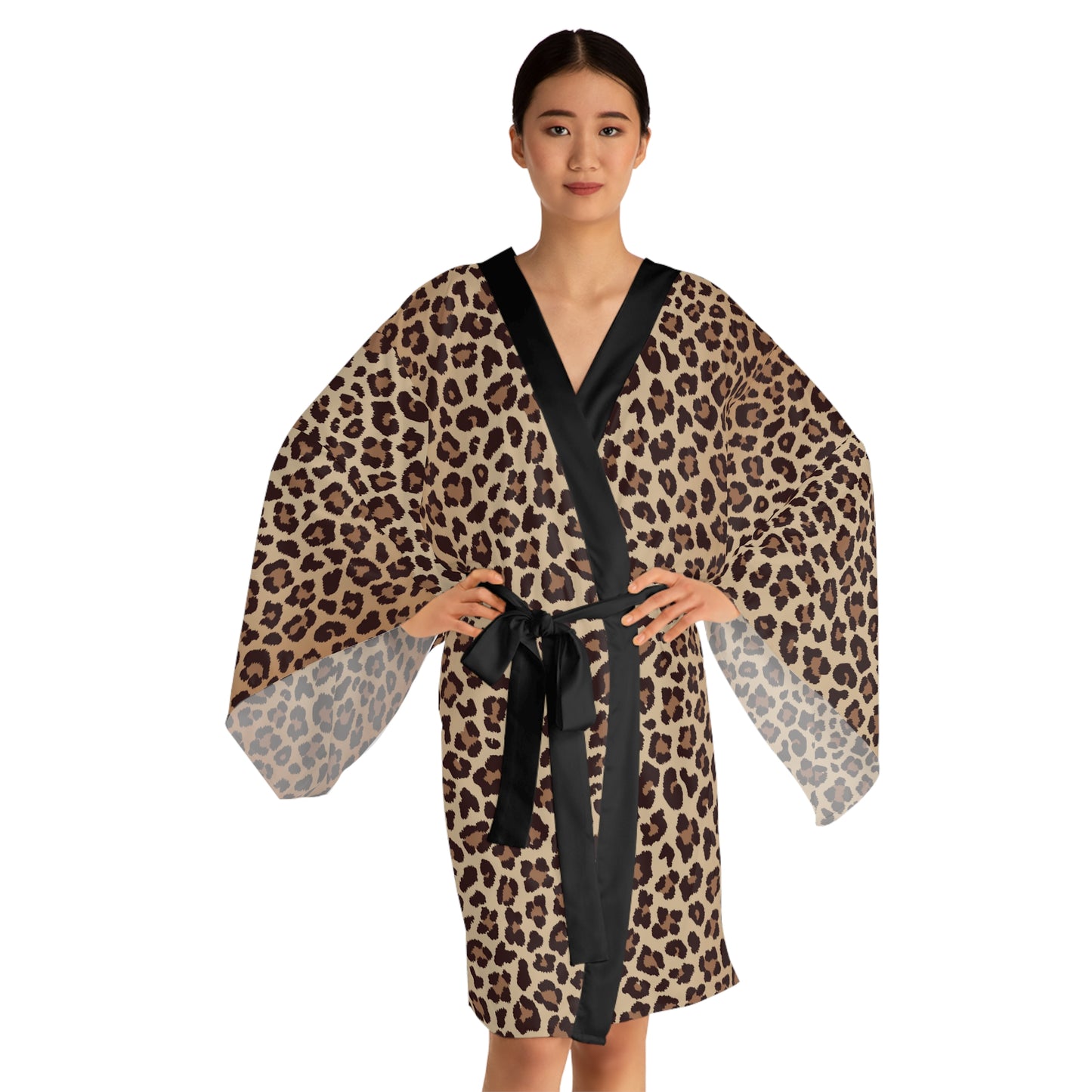 Long Sleeve Kimono Robe (AOP)