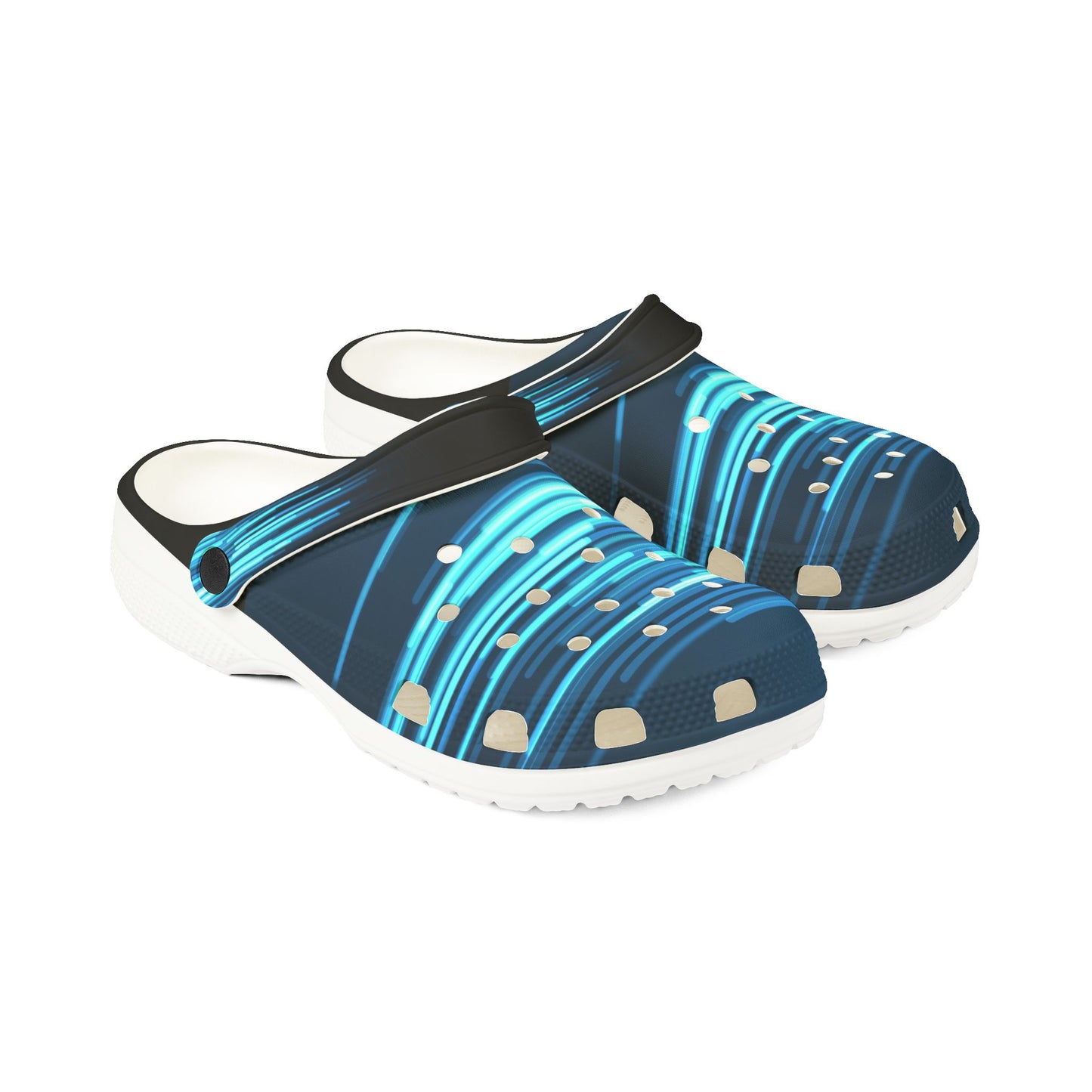 Light-Up EVA Foam Rubber Shoes, Comfortable Summer Footwear, Casual Garden Slides, Fashionable Pool Slippers, Fun Outdoor Footwear