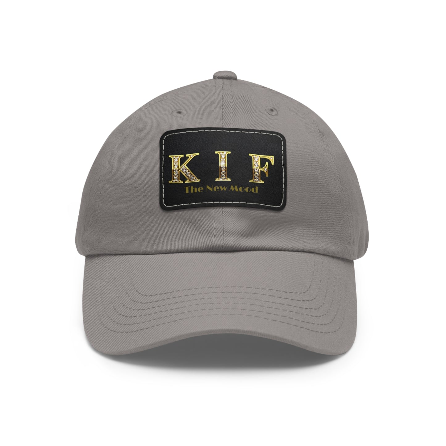 Dad Hat with Leather Patch (Rectangle)