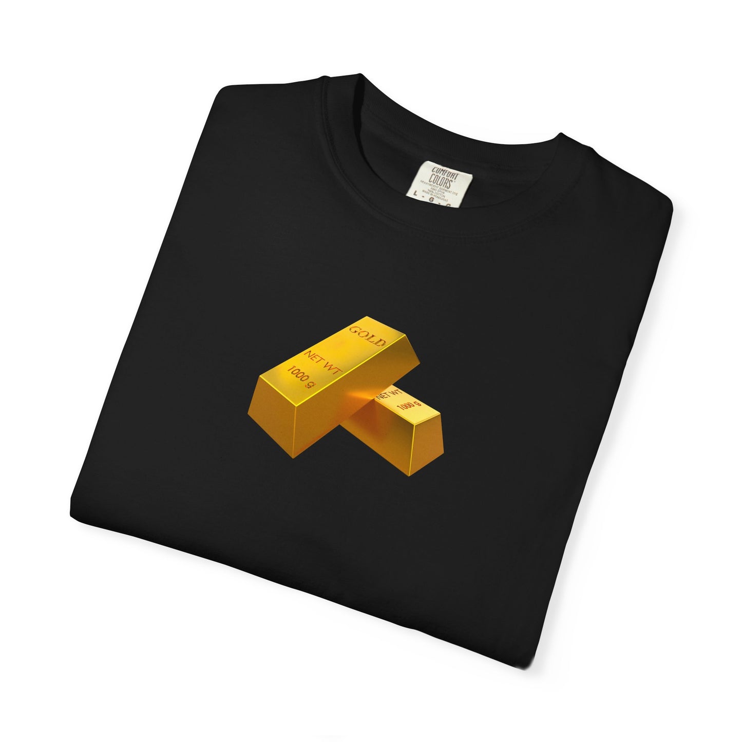 Gold Bars Graphic T-Shirt — Minimal Bullion Design
