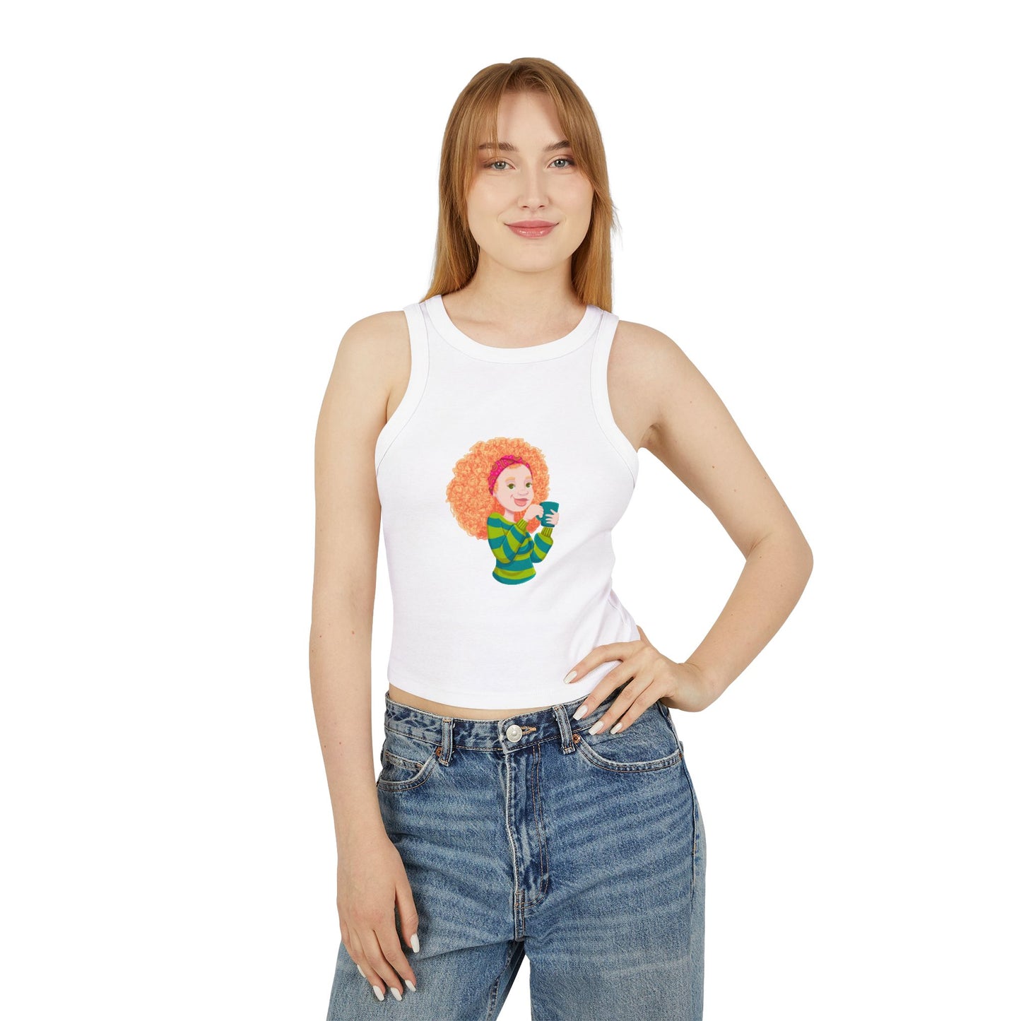 Women's Micro Rib Racer Tank Top