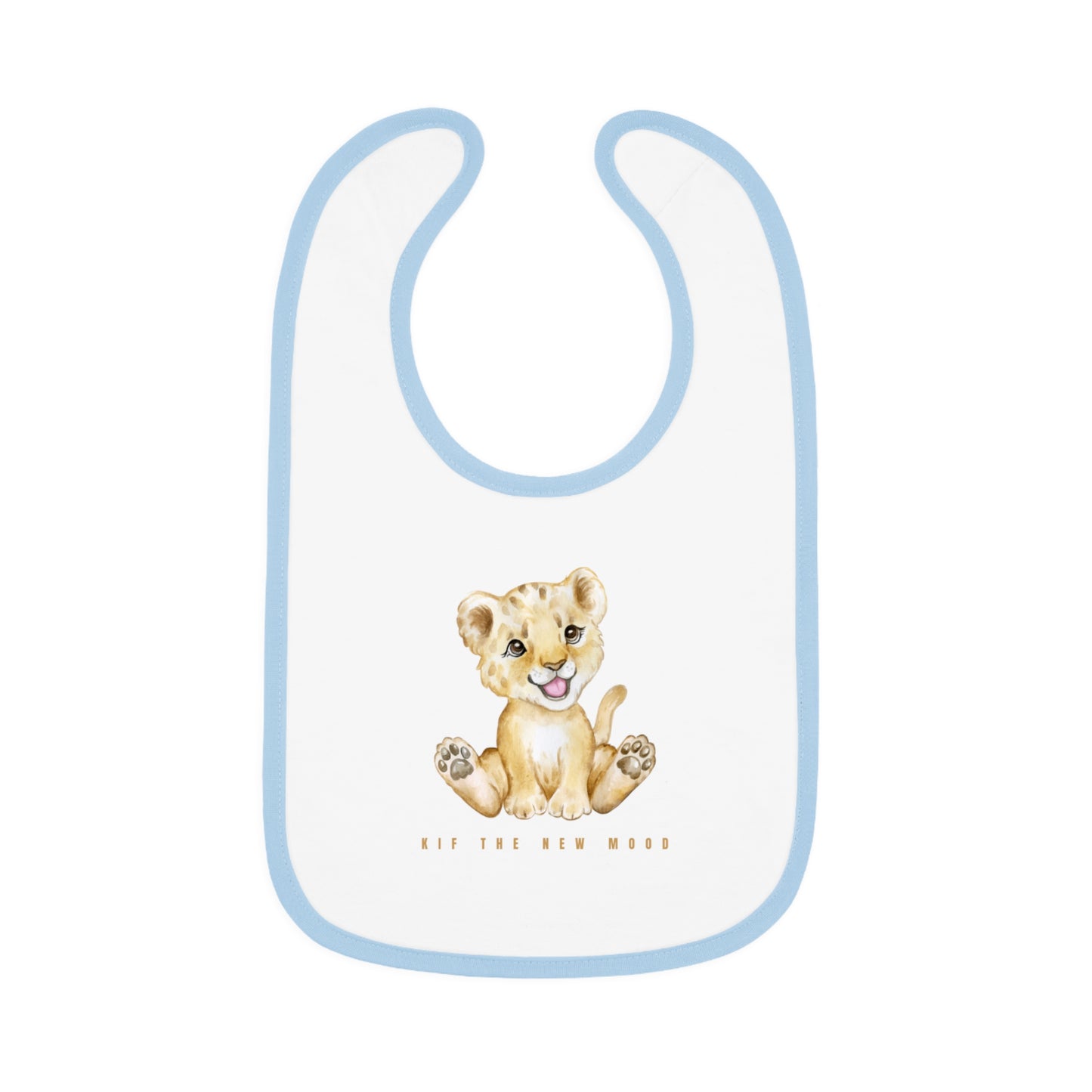 Baby Contrast Trim Jersey Bib