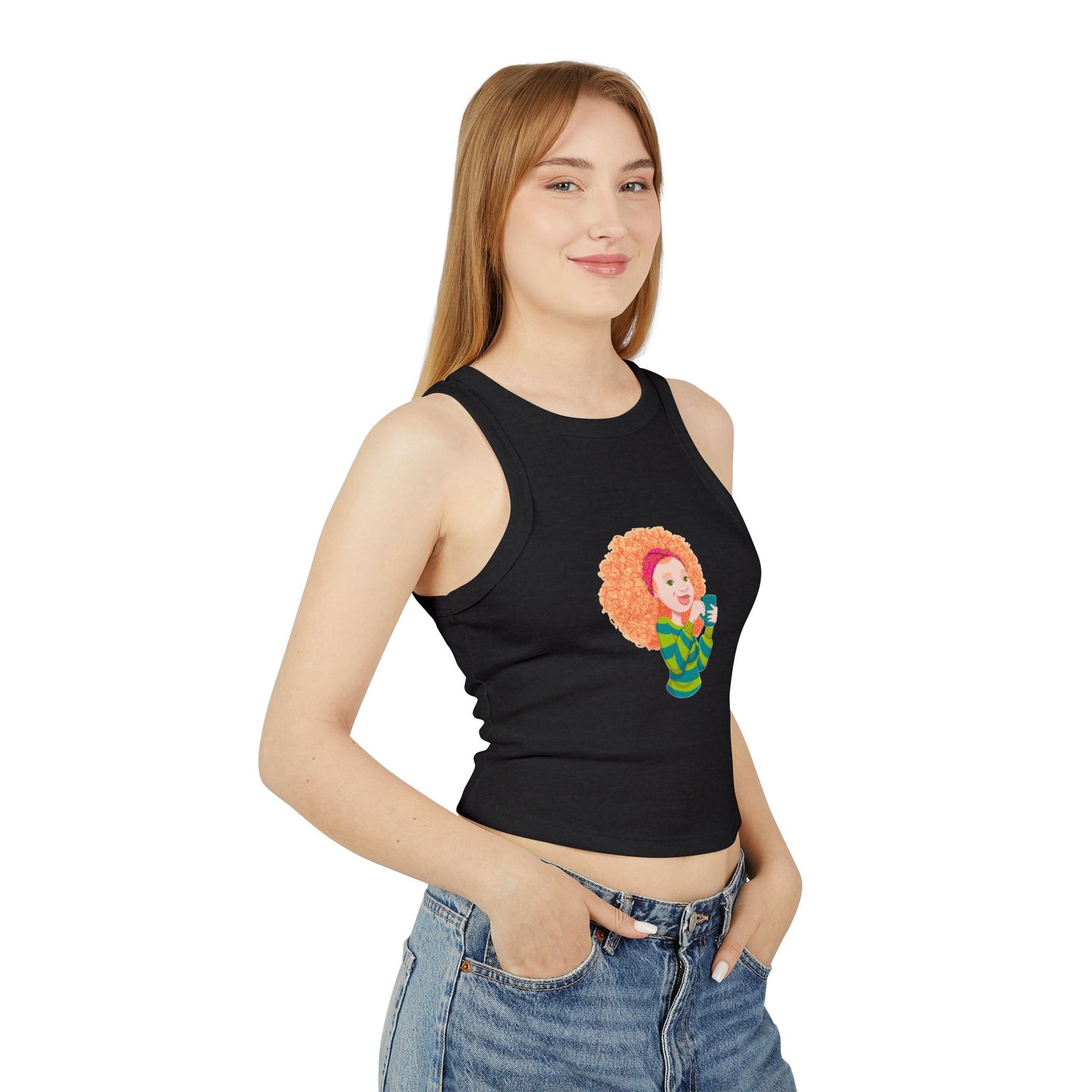 Women's Micro Rib Racer Tank Top