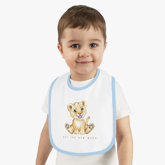 Baby Contrast Trim Jersey Bib