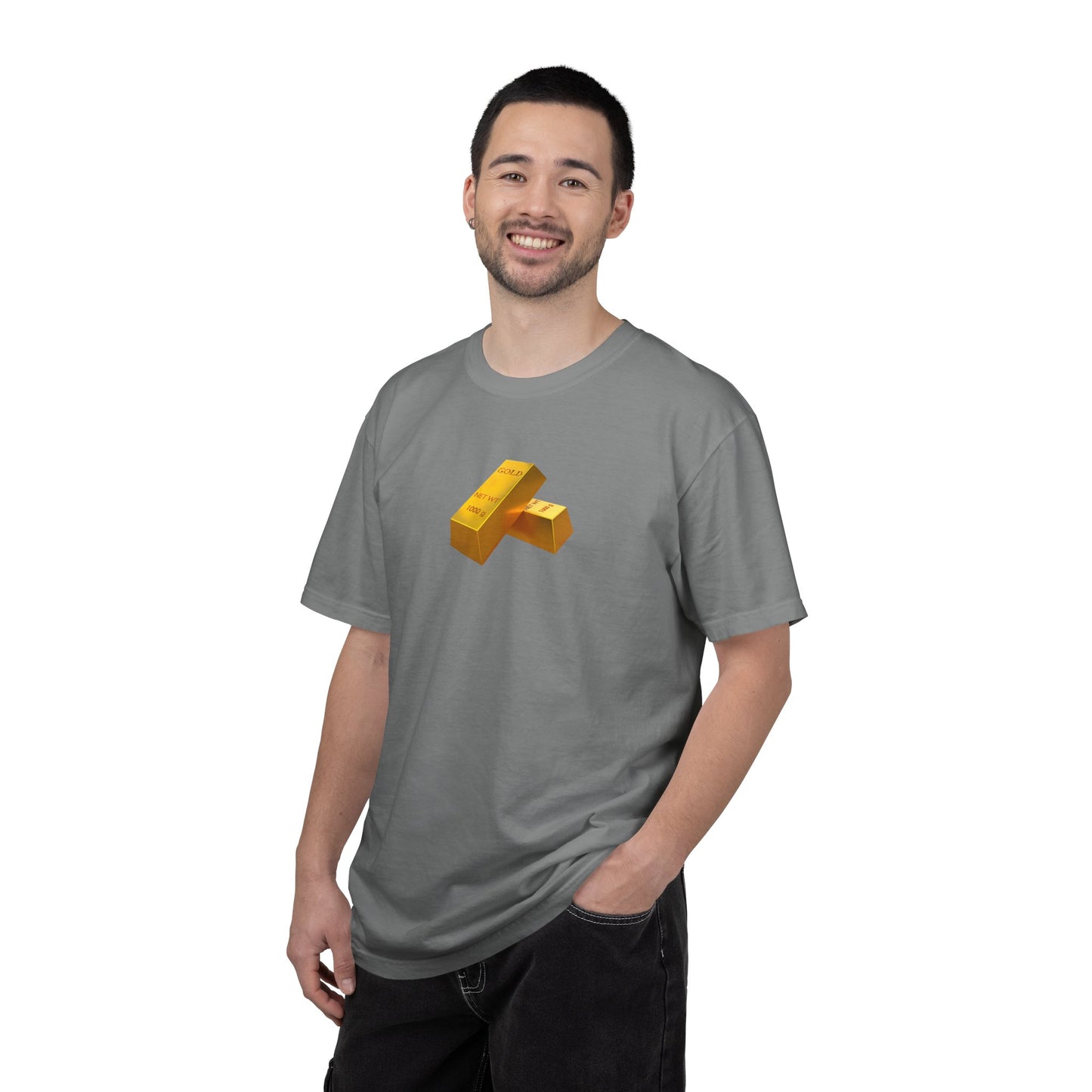 Gold Bars Graphic T-Shirt — Minimal Bullion Design