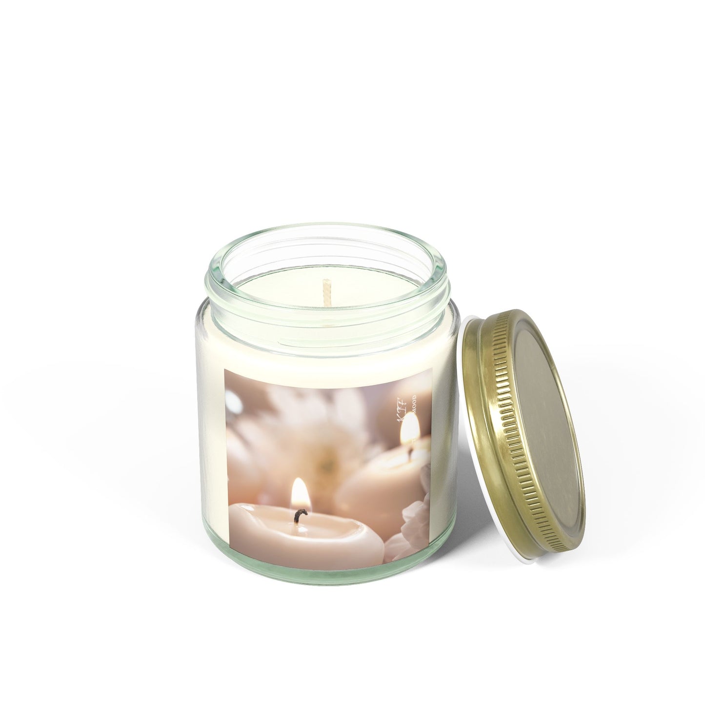 Scented Coconut Apricot Candles (4oz, 9oz)