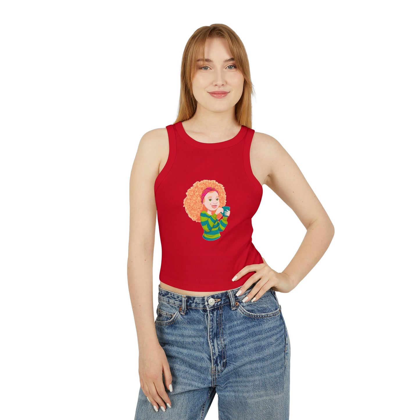 Women's Micro Rib Racer Tank Top