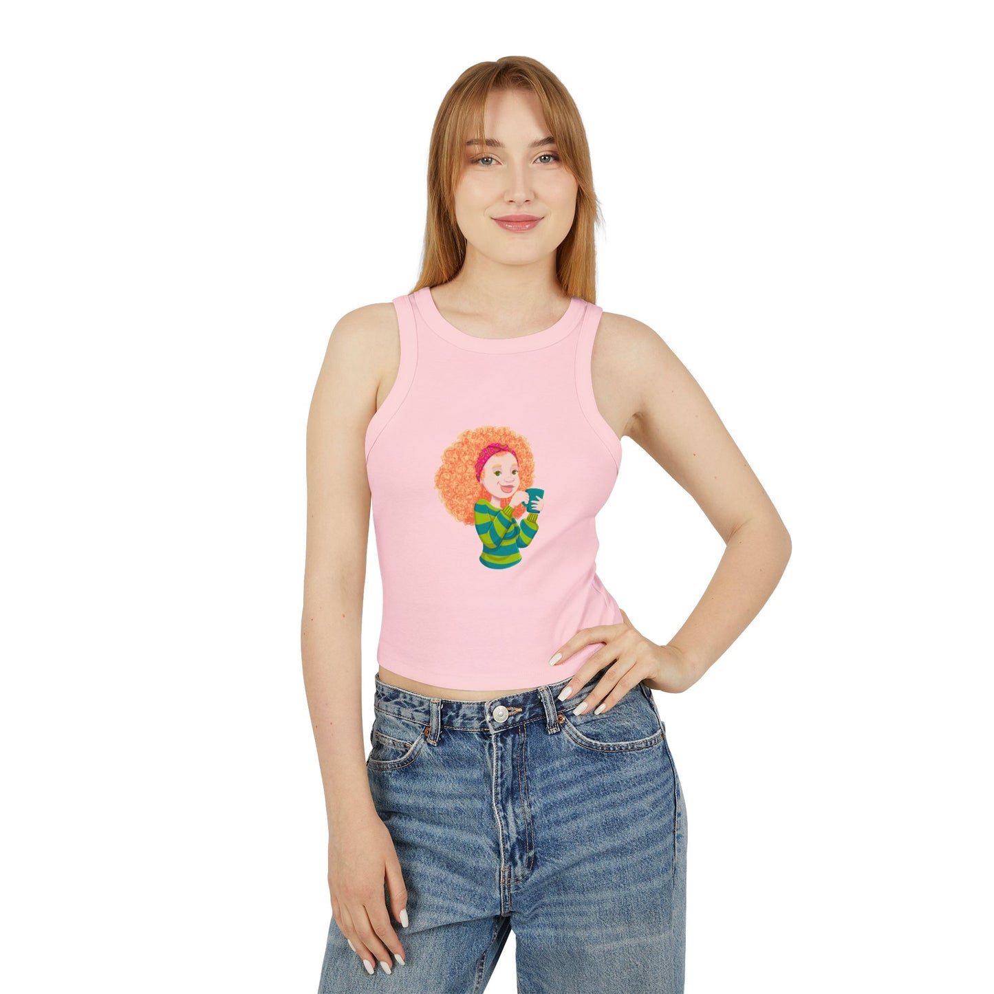 Women's Micro Rib Racer Tank Top