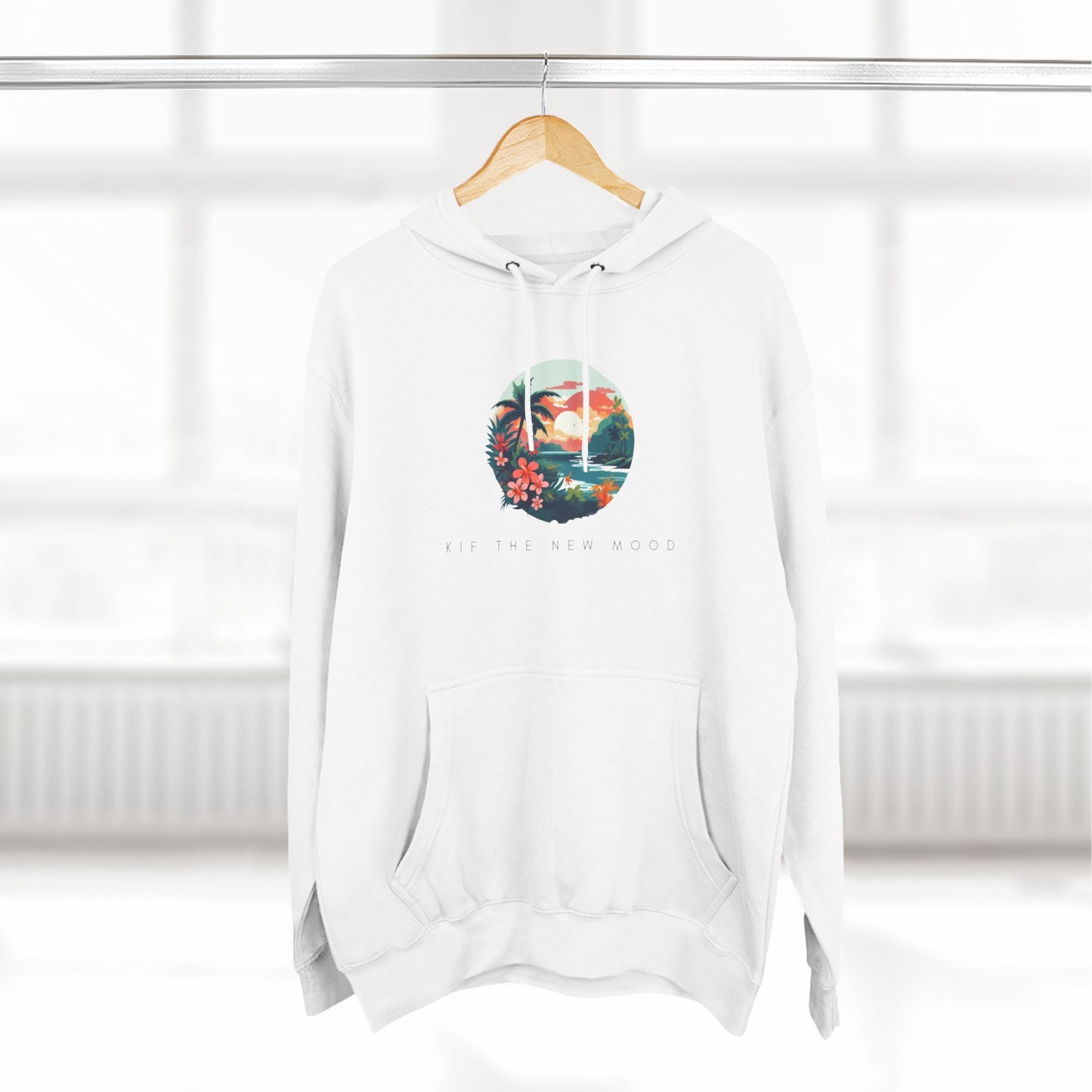 Three-Panel Fleece Hoodie