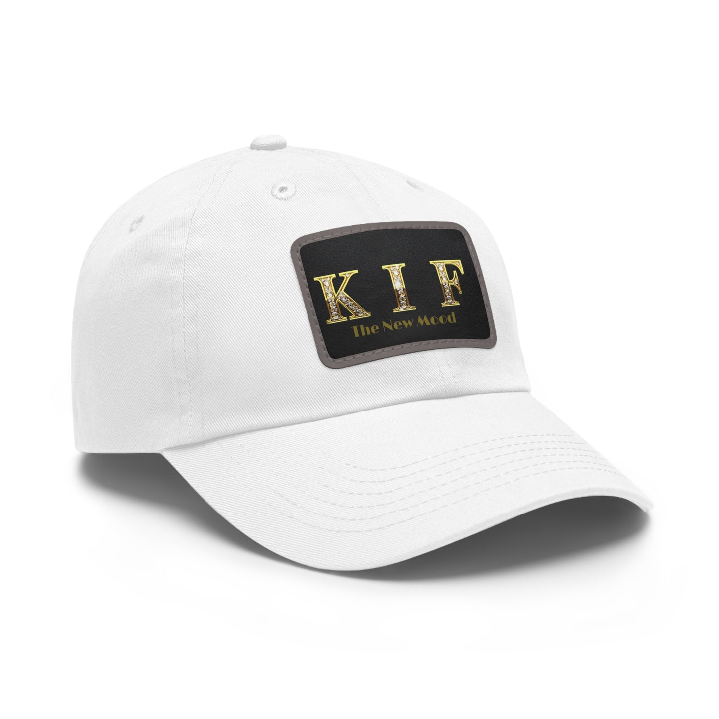 Dad Hat with Leather Patch (Rectangle)