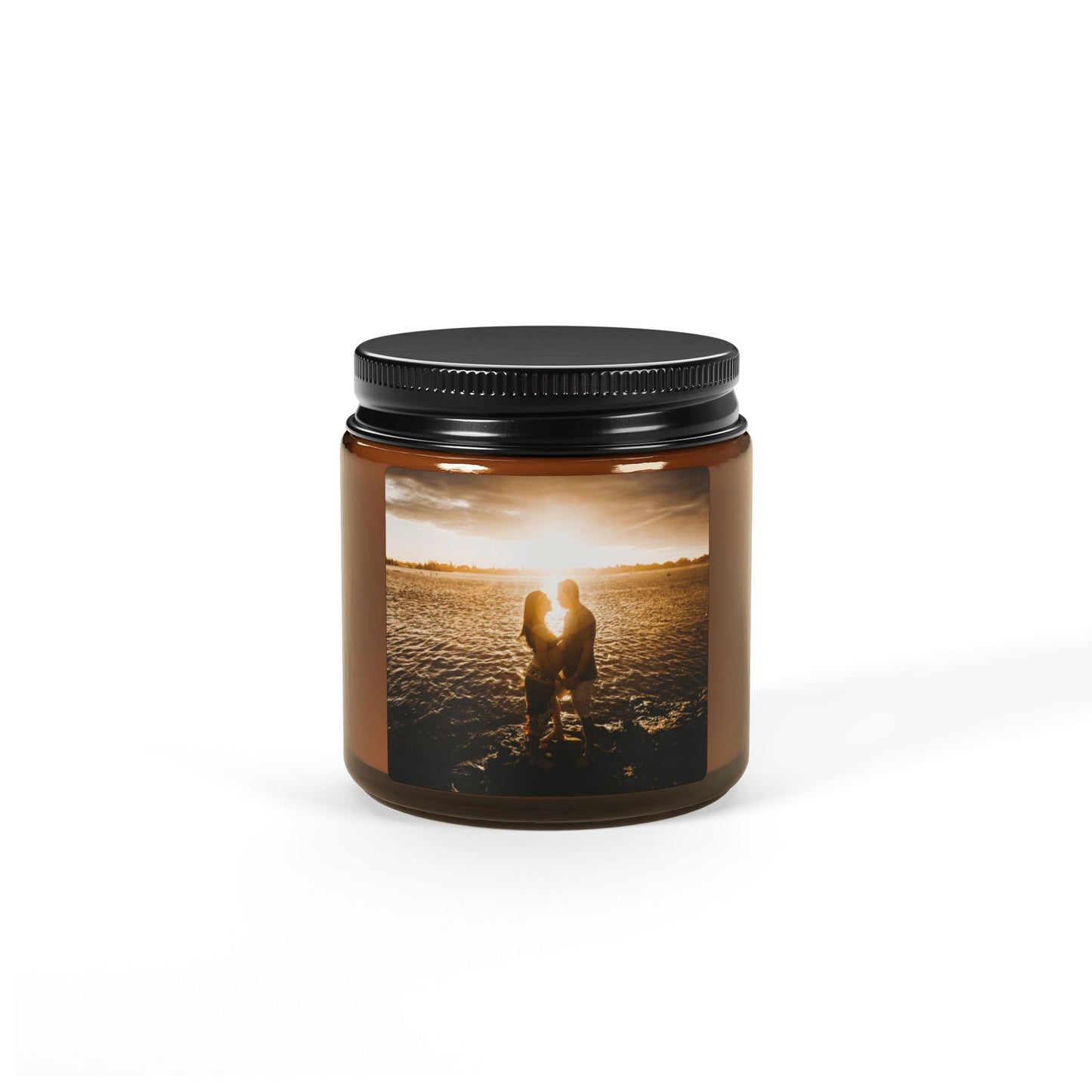 Scented Soy Candle (Multi-Size, Amber Jar)