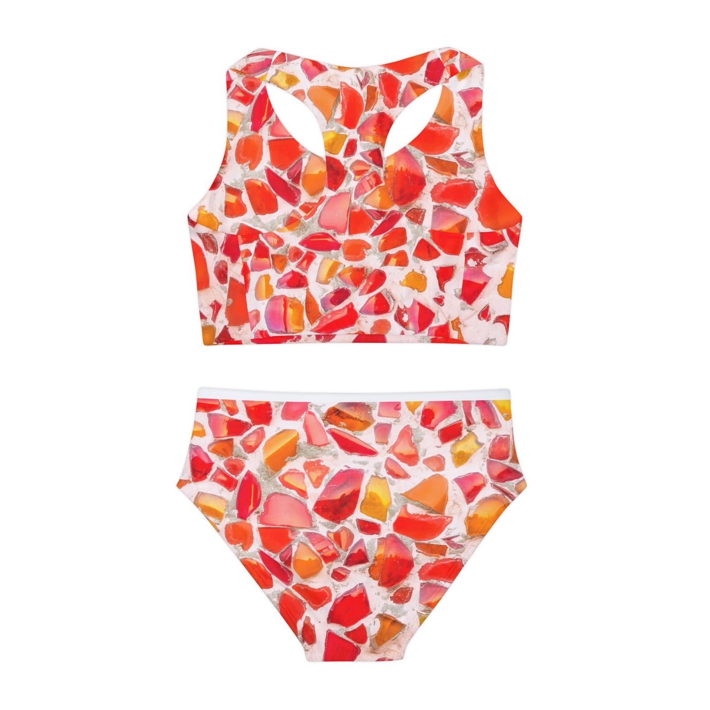 Girls Two Piece Swimsuit (AOP)