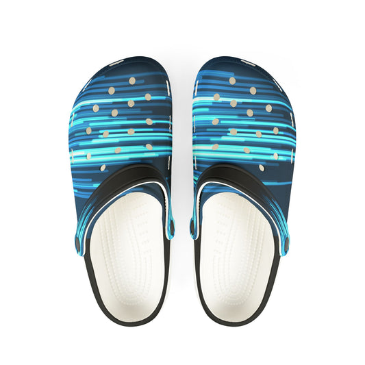 Light-Up EVA Foam Rubber Shoes, Comfortable Summer Footwear, Casual Garden Slides, Fashionable Pool Slippers, Fun Outdoor Footwear
